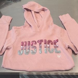 Justice hoodie size 8